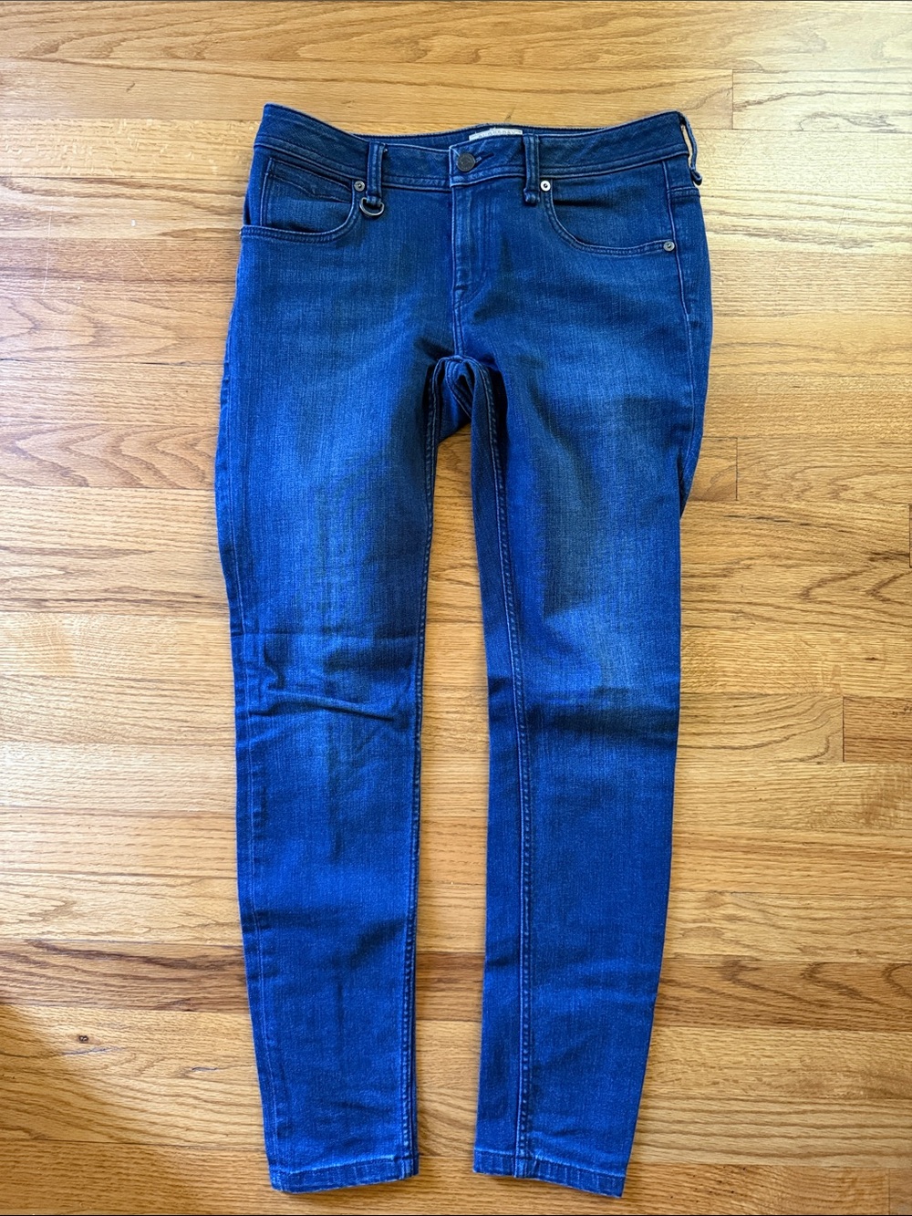 BURBERRY Brit Westbourne Ankle Stretch Blue Denim Jeans Women's 28